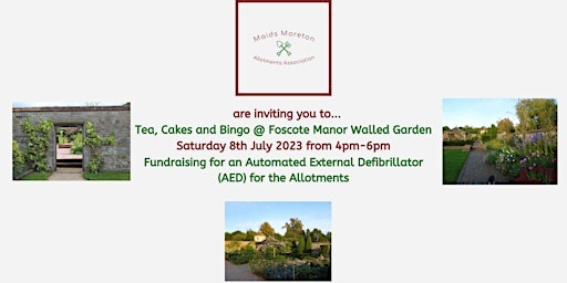 Primaire afbeelding van Tea & Cakes @ Foscote Manor Walled Garden