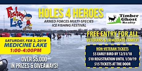 2019 Holes 4 Heroes: Multi-Species Ice Fishing Tournament-Medicine Lake, Plymouth primary image