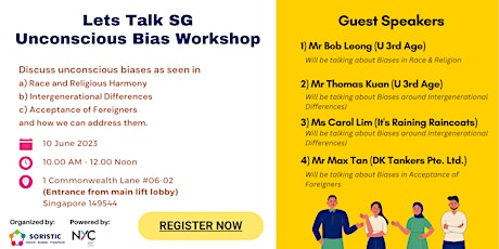 Let's Talk SG - Workshop on Unconscious Biases primary image