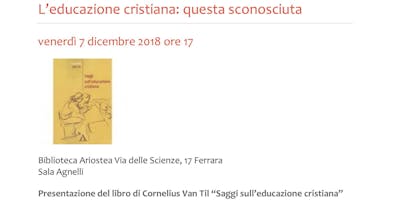 L'Educazione cristiana: questa sconosciuta