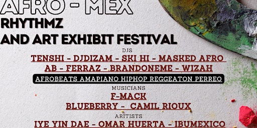 Imagen principal de Afro Mex Rhythmz & Art Exhibit Festival