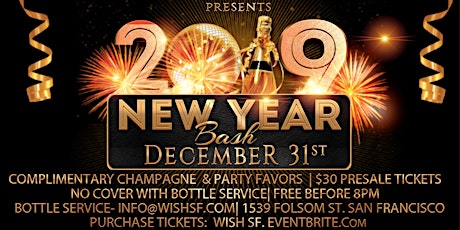 WISH BAR AND LOUNGE New Years EVE 2019! primary image