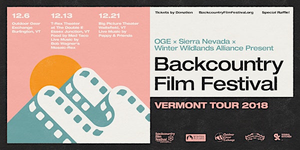 Backcountry Film Festival Vermont Tour 2018