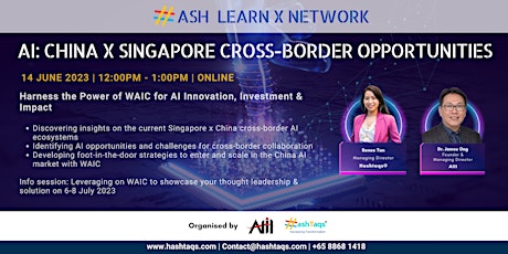 Primaire afbeelding van HASH LXN - AI: China x Singapore  Cross-border Opportunities