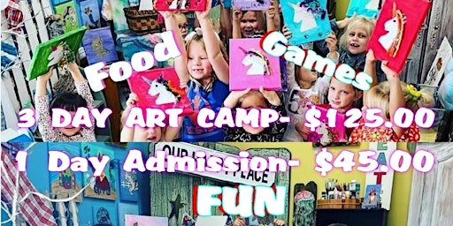 Primaire afbeelding van 3 DAY ART CAMP..Fun in the Sun Youth  Art Camp