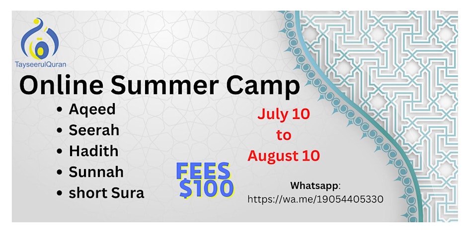 Online Islamic Summer Camp