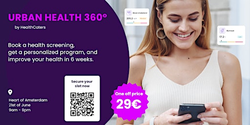 Urban Health 360 Amsterdam: Holistic Health Check with Personal 6-week Plan primary image