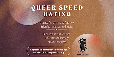 Primaire afbeelding van Queer Speed Dating for QTIPOC