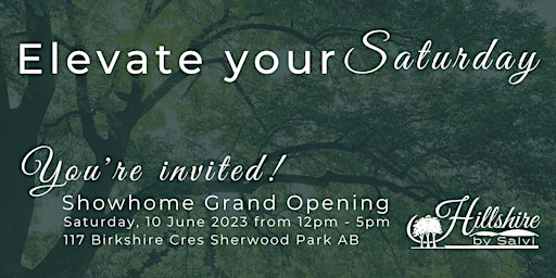 Hillshire Showhome Grand Opening primary image
