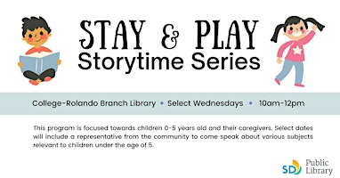 Imagem principal do evento Stay & Play Storytime Series