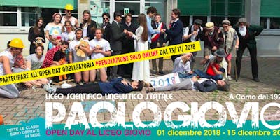 OPEN DAY - 15 Dicembre 2018 - Liceo Giovio OPEN DAY - 15 Dicembre 2018 - Liceo Giovio