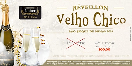 Imagem principal do evento Réveillon 2019 - Restaurante Velho Chico 