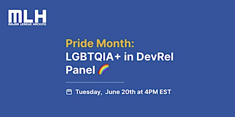 Pride Month: LGBTQIA+ in DevRel Panel