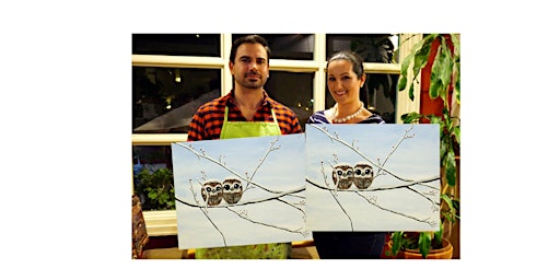 Owl Babies-Glow in the dark on canvas in Bronte, Oakville,ON primary image