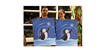 Penguin Wishes-Glow in the dark on canvas in Bronte, Oakville,ON primary image