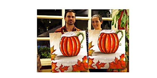 Immagine principale di Pumpkin Spice Coffee-Glow in the dark on canvas in Bronte, Oakville,ON 