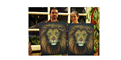 Regal Lion-Glow in the dark on canvas in Bronte, Oakville,ON primary image