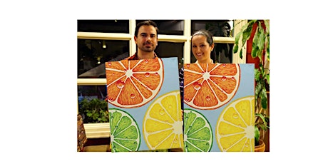 Slices of Citrus-Glow in the dark on canvas in Bronte, Oakville,ON