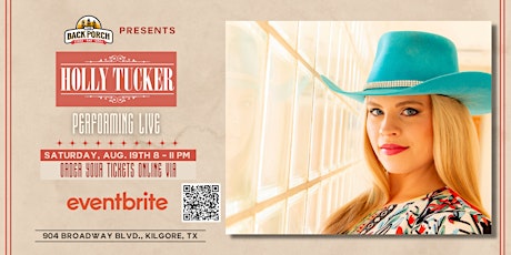 Holly Tucker performs LIVE at The Back Porch!