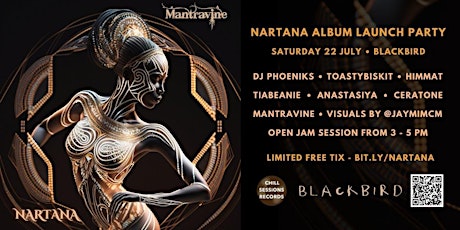 Nartana l Album Launch Party l Sat 22 July l Limited FREE Tix l Dance Music