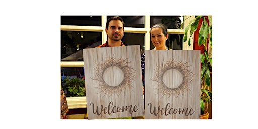 Imagem principal do evento Welcome Berry Wreath-Glow in the dark on canvas in Bronte, Oakville,ON
