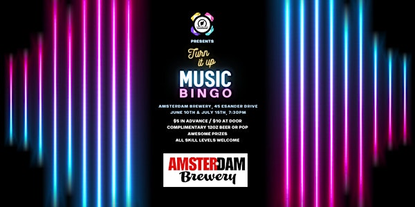 Turn it Up Music Bingo at Amsterdam Brewery