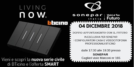 Imagem principal de SONEPAR E BTICINO PRESENTANO LIVING NOW E I CONFIGURATORI 