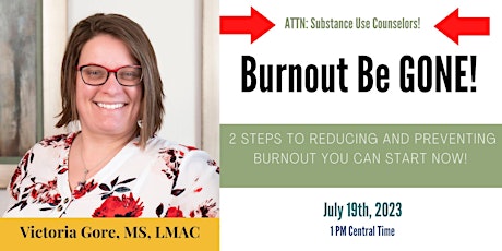 Burnout be GONE! 2 Steps to Joy and Peace in your career primary image