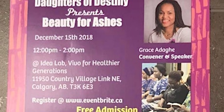 Beauty for Ashes Seminar primary image