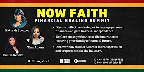 NOW FAITH: Financial Healing Summit primary image
