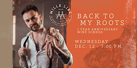 "Back to My Roots" Italian Wine Dinner by Chef Giuliano Matarese primary image