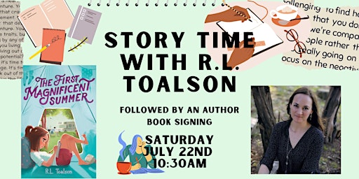 Local Author Story Time: RL Toalson primary image