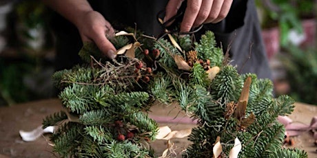 Seasonal  Wreath making class with tasty food treats primary image