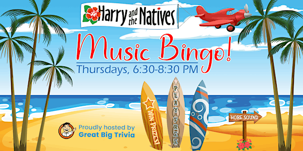 Music Bingo @ Harry and the Natives | Authentic Florida Fun | Free to Play!
