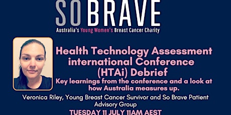 HTAi Conference Debrief with Veronica, So Brave Patient Advisory Group primary image