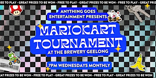 Imagem principal do evento Mario Kart Tournament @ The Brewery Geelong