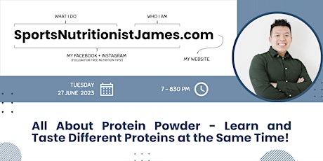 All About Protein Powders - An Education & Protein Tasting Session primary image