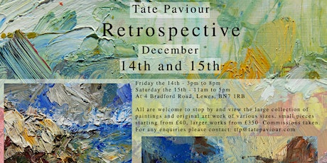 Tate Paviour Retrospective - Friday primary image
