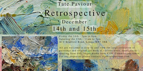 Tate Paviour Retrospective - Saturday primary image