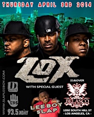 LeeBoy w/ the LOX @ the Belasco on April 3rd primary image