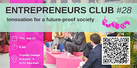 Immagine principale di Entrepreneurs Club 28: Innovation for a future-proof society 