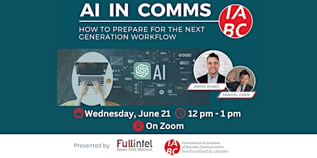 AI in Communications: Tools and Tactics to Revolutionize Your Work primary image