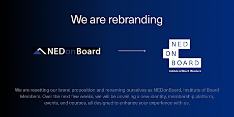 Hauptbild für 15.08.2023 NEDonBoard online -  Communicating Board Expertise