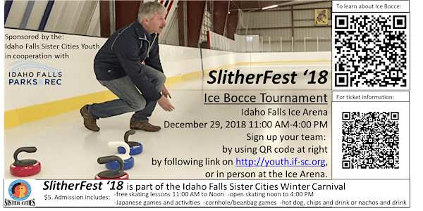 SlitherFest '18 Ice Bocce Tournament and Open Skating