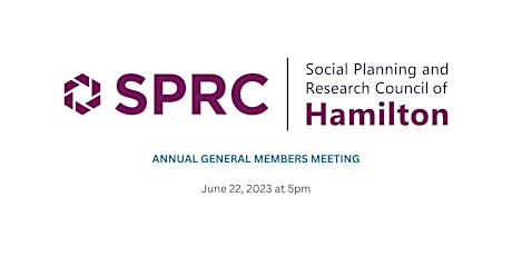 SPRC Hamilton - Annual General Members Meeting - June 22, 2023 at 5pm primary image