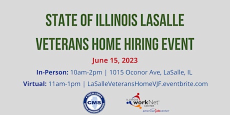 State of Illinois LaSalle Veterans Home Hiring Event primary image