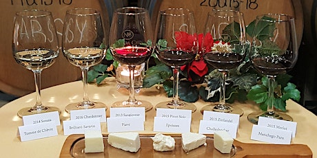 Winter Wine & Cheese Pairing - Three Seatings (3:00, 4:30, & 6:00 PM) primary image