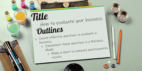 Creating Effective Questions to Evaluate Your Business primary image