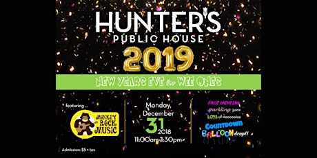 Hunter's NYE 2018 for Wee Ones PARTY primary image