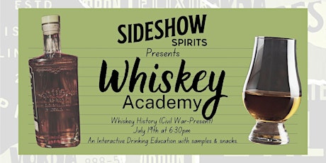 Whiskey Academy: Class III - Whiskey History (Civil War to Present primary image